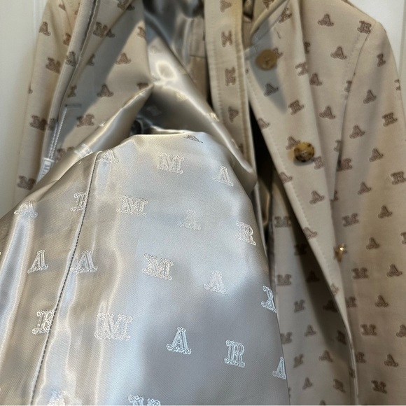 MAX MARA FULL LOGO TRENCH COAT SIZE: US6 IT40 NEW WITH TAG FALL/WINTER - Picture 16 of 16